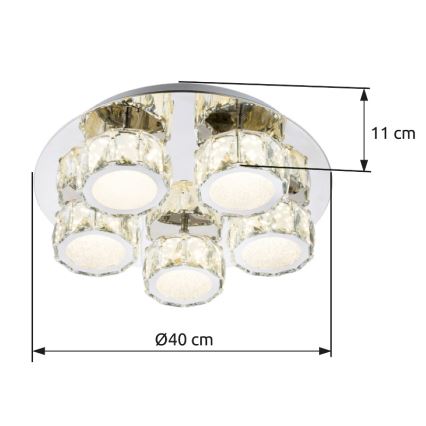 Globo - LED Stmívatelné stropní svítidlo LED/40W/230V 4000K pr. 40 cm
