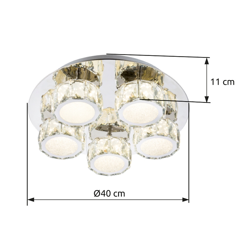 Globo - LED Stmívatelné stropní svítidlo LED/40W/230V 4000K pr. 40 cm