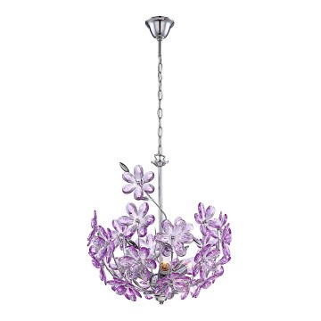 GLOBO 5141 - Závěsné svítidlo PURPLE 3xE14/40W/230V GLOBO 5141 - Závěsné svítidlo PURPLE 3xE14/40W/230V