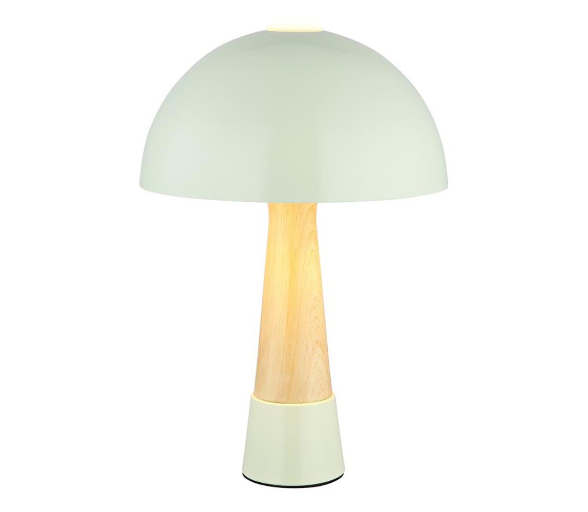 Globo 51570114 - Stolní lampa PAULIN 1xE27ILLU/40W/230V zelená 51570114 Zelená,Béžová