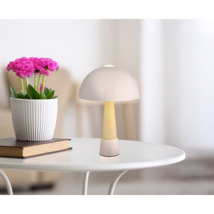 Globo - Stolní lampa 1xE27ILLU/40W/230V béžová