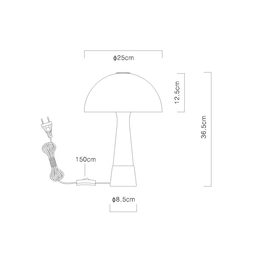 Globo - Stolní lampa 1xE27ILLU/40W/230V béžová