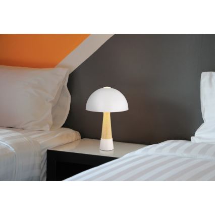 Globo - Stolní lampa 1xE27ILLU/40W/230V bílá