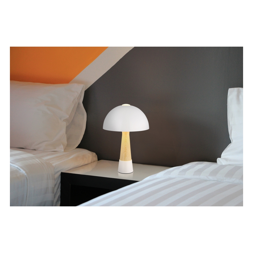 Globo - Stolní lampa 1xE27ILLU/40W/230V bílá