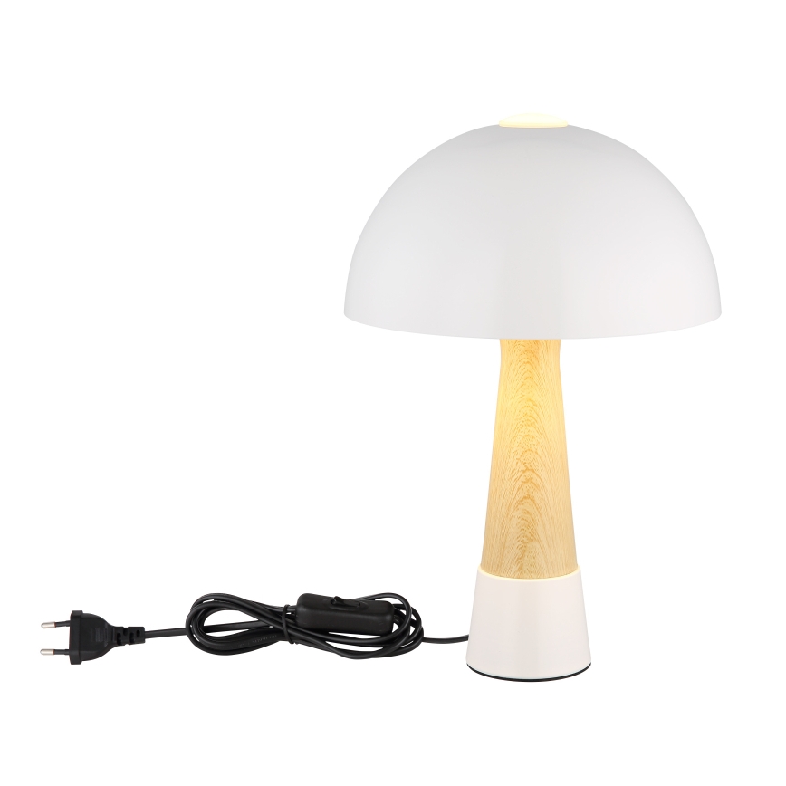 Globo - Stolní lampa 1xE27ILLU/40W/230V bílá
