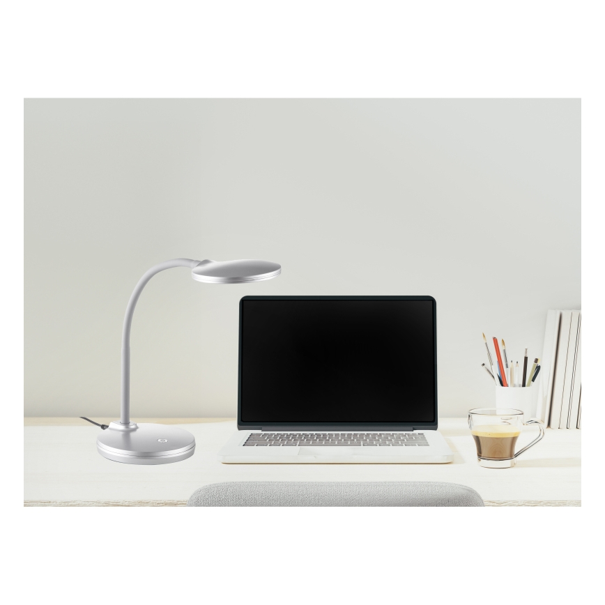 Globo - LED Stmívatelná dotyková stolní lampa LED/4W/230V stříbrná