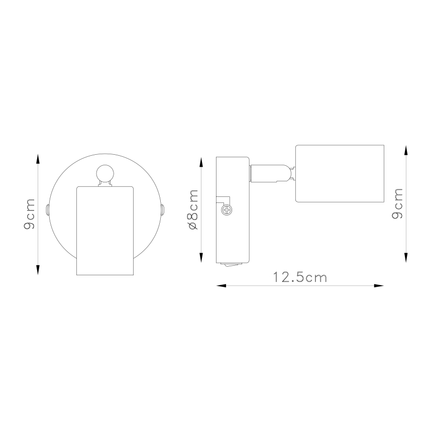 Globo - Nástěnné bodové svítidlo 1xE27/60W/230V