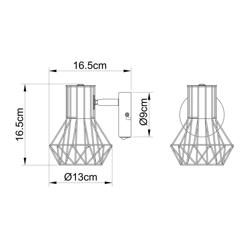 Globo - Nástěnné bodové svítidlo 1xE27/40W/230V
