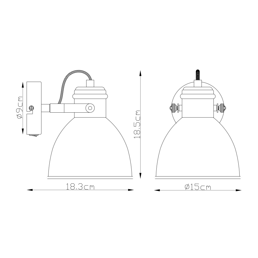 Globo - Nástěnné bodové svítidlo 1xE27/40W/230V