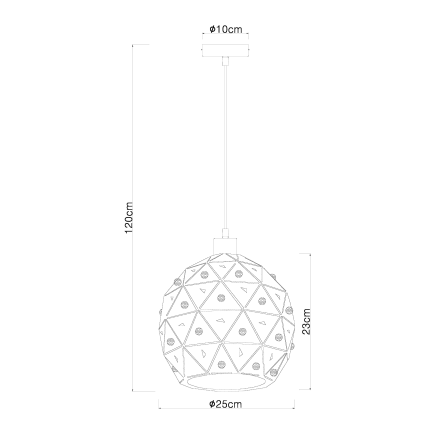 Globo 54029H - Lustr na lanku JODIE 1xE27/60W/230V pr. 25 cm