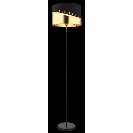 Globo - Stojací lampa 1xE27/60W/230V pr. 35 cm černá/zlatá