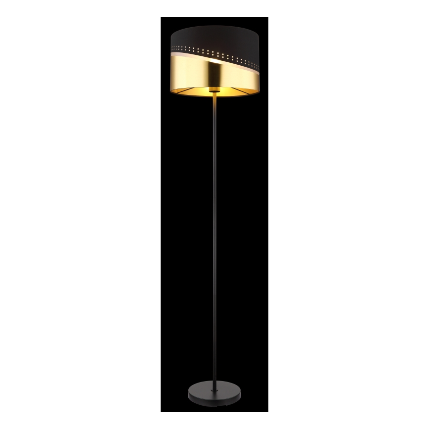 Globo - Stojací lampa 1xE27/60W/230V pr. 35 cm černá/zlatá