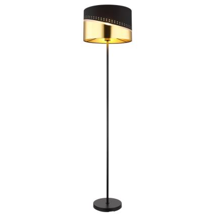 Globo - Stojací lampa 1xE27/60W/230V pr. 35 cm černá/zlatá