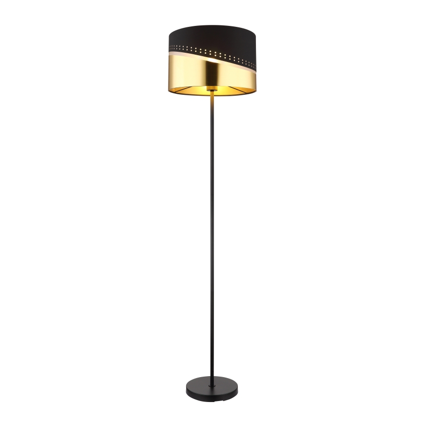 Globo - Stojací lampa 1xE27/60W/230V pr. 35 cm černá/zlatá