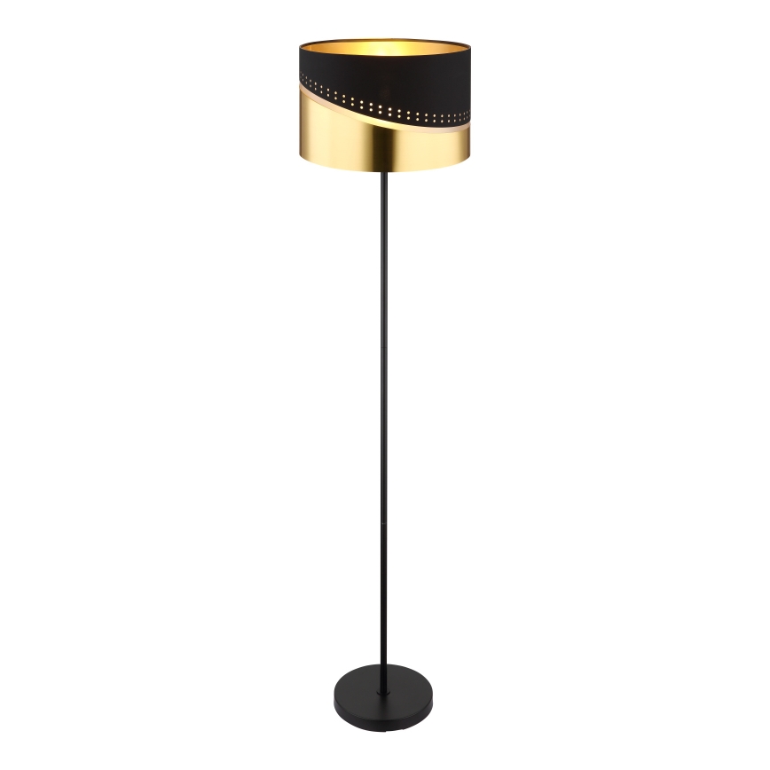 Globo - Stojací lampa 1xE27/60W/230V pr. 35 cm černá/zlatá