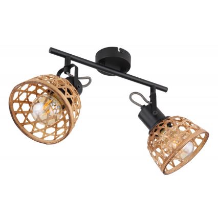 Globo - Bodové svítidlo 2xE27/15W/230V bambus