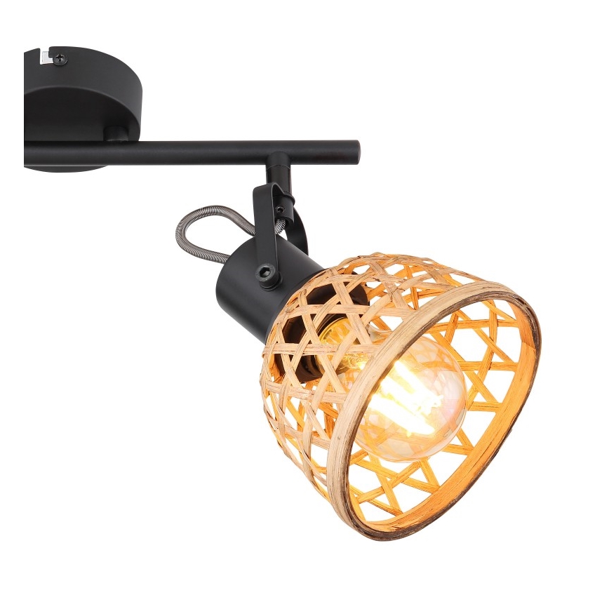 Globo - Bodové svítidlo 2xE27/15W/230V bambus