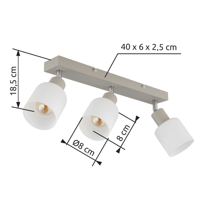 Globo - Bodové svítidlo 3xE14/25W/230V