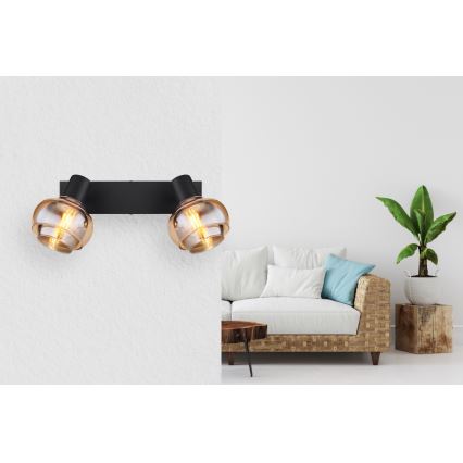 Globo - Bodové svítidlo 2xE14/40W/230V černá