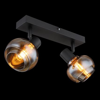 Globo - Bodové svítidlo 2xE14/40W/230V černá