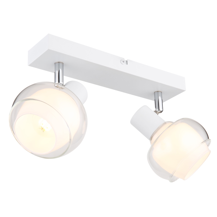 Globo - Bodové svítidlo 2xE14/40W/230V bílá