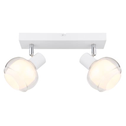 Globo - Bodové svítidlo 2xE14/40W/230V bílá