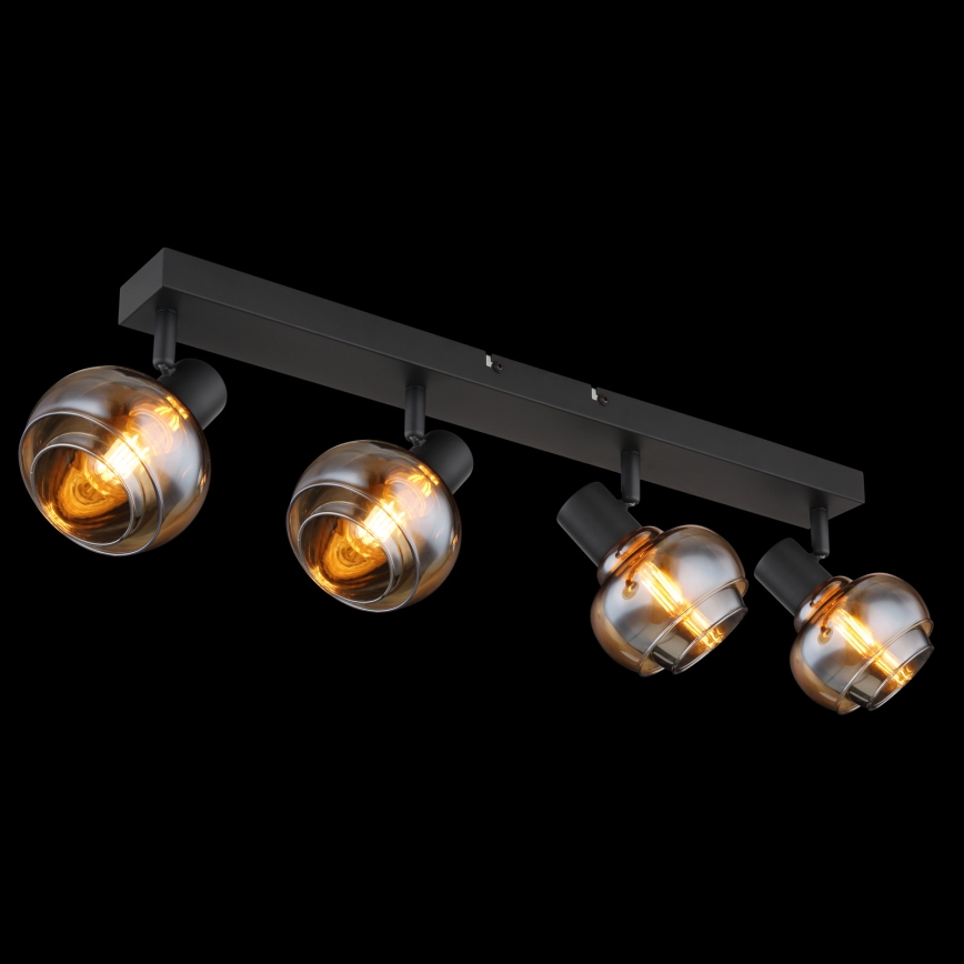 Globo - Bodové svítidlo 4xE14/40W/230V černá