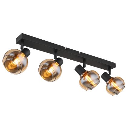 Globo - Bodové svítidlo 4xE14/40W/230V černá