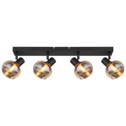 Globo - Bodové svítidlo 4xE14/40W/230V černá