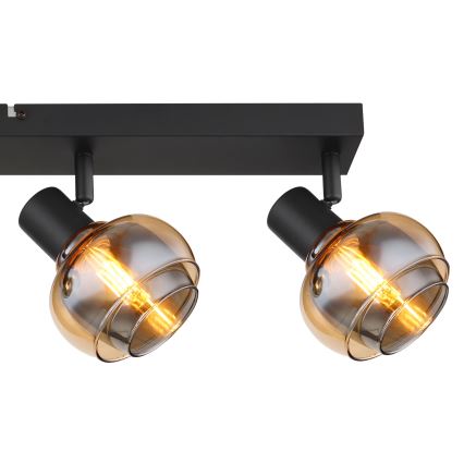 Globo - Bodové svítidlo 4xE14/40W/230V černá