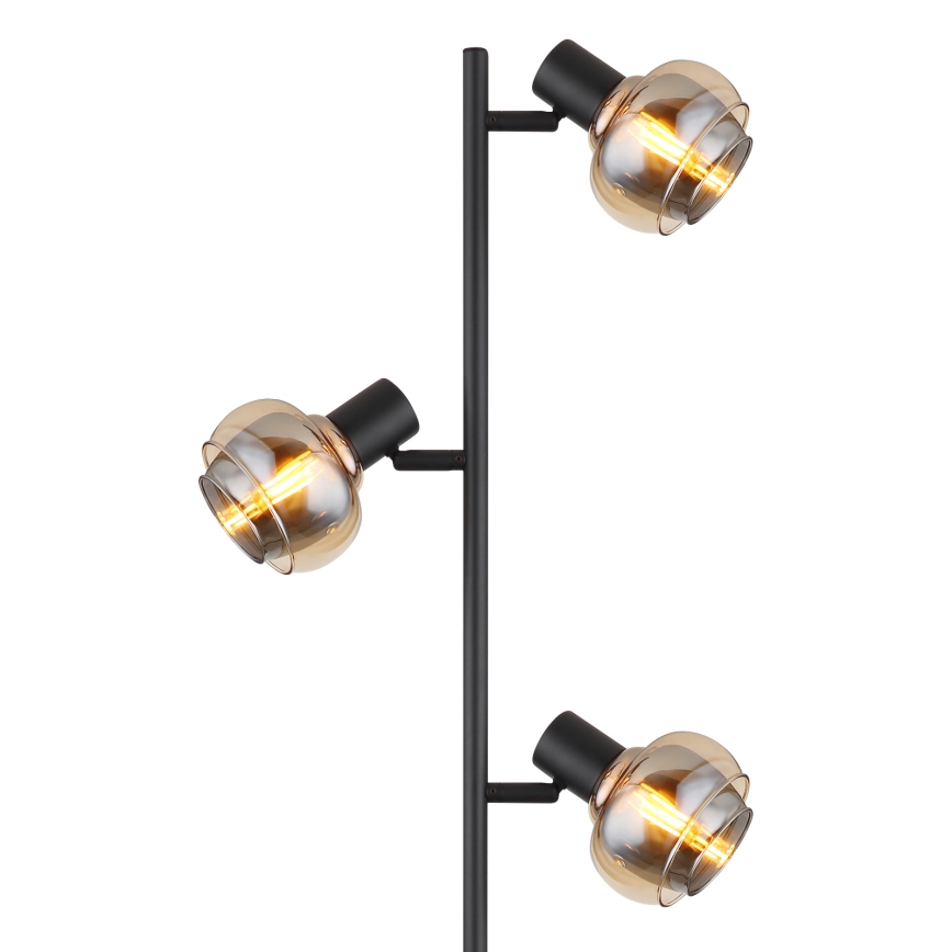 Globo - Stojací lampa 3xE14/40W/230V černá