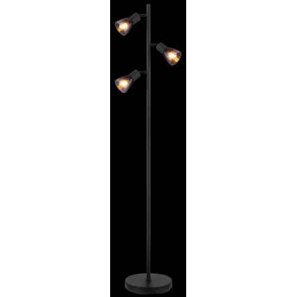 Globo - Stojací lampa 3xE14/25W/230V černá