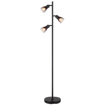 Globo - Stojací lampa 3xE14/25W/230V černá