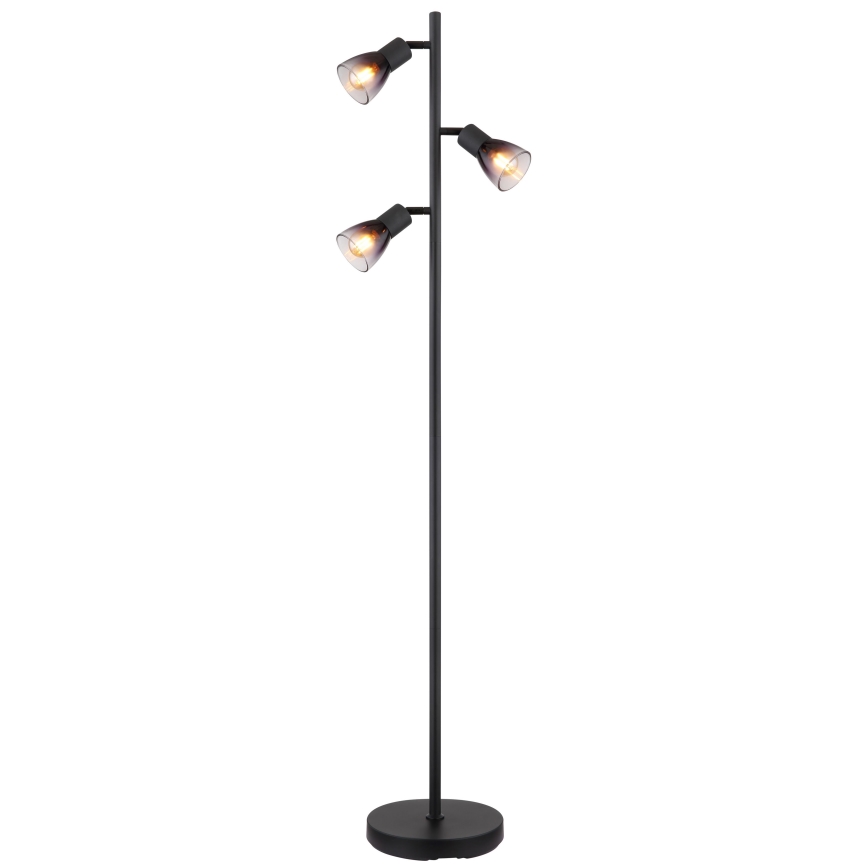 Globo - Stojací lampa 3xE14/25W/230V černá