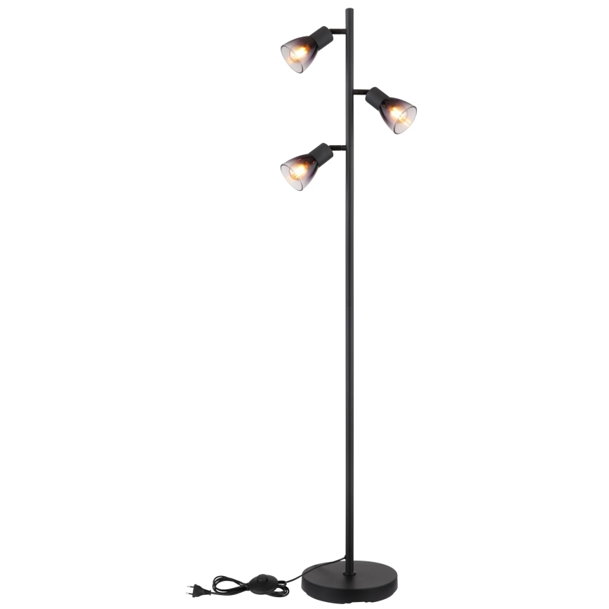 Globo - Stojací lampa 3xE14/25W/230V černá