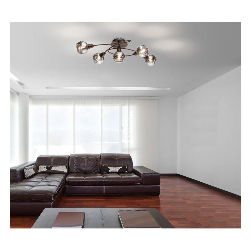 Globo - LED Přisazený lustr 5xE14/4W/230V