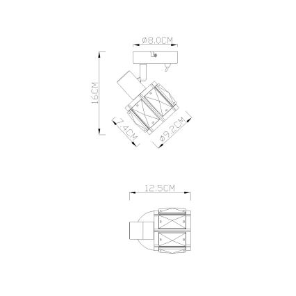 Globo - Nástěnné bodové svítidlo 1xE14/40W/230V