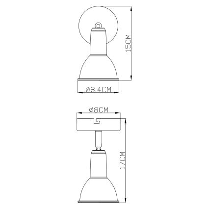 Globo - Bodové svítidlo 1xE14/40W/230V