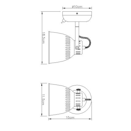 Globo - Nástěnné bodové svítidlo 1xE14/40W/230V