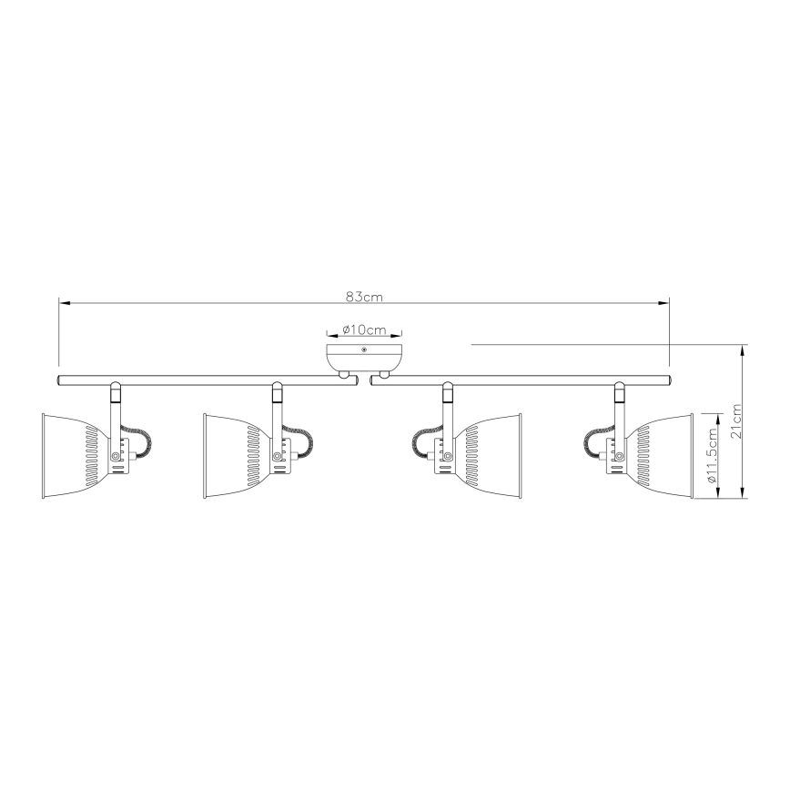 Globo - Bodové svítidlo 4xE14/40W/230V