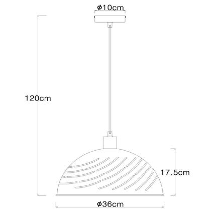 Globo - Lustr na lanku 1xE27/60W/230V