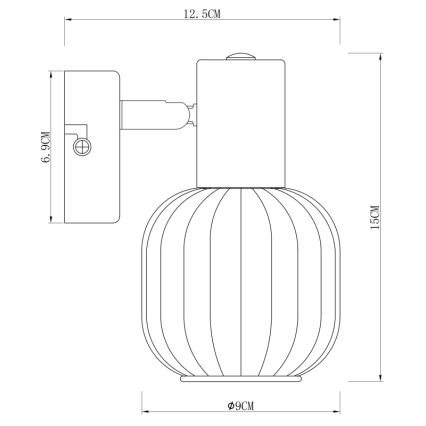 Globo - Nástěnné bodové svítidlo 1xE14/40W/230V