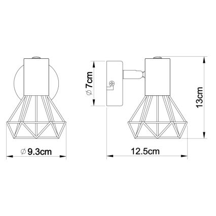 Globo - Nástěnné bodové svítidlo 1xE14/40W/230V lesklý chrom