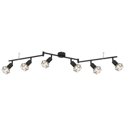 Globo - Bodové svítidlo 6xE14/40W/230V černá