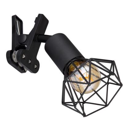 Globo - Nástěnná lampa s klipem 1xE14/40W/230V černá