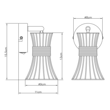 Globo - Nástěnné bodové svítidlo 1xE14/40W/230V