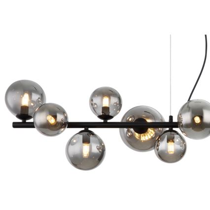 Globo - LED Lustr na lanku 13xG9/3,5W/230V kouřová/černá