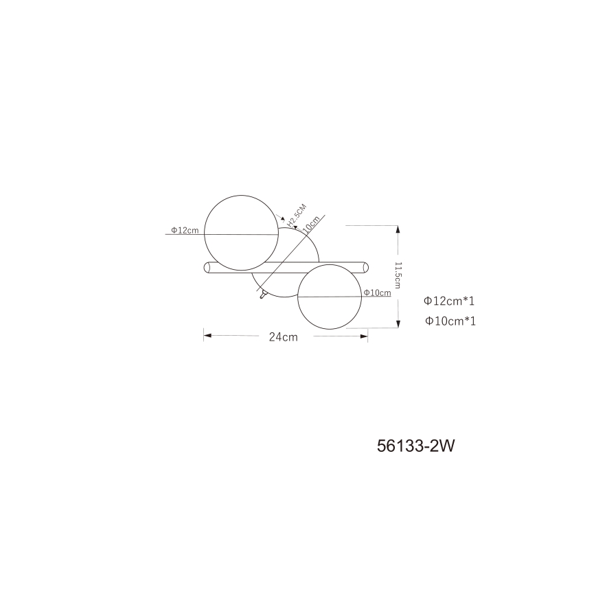 Globo - LED Přisazený lustr 2xG9/3W/230V