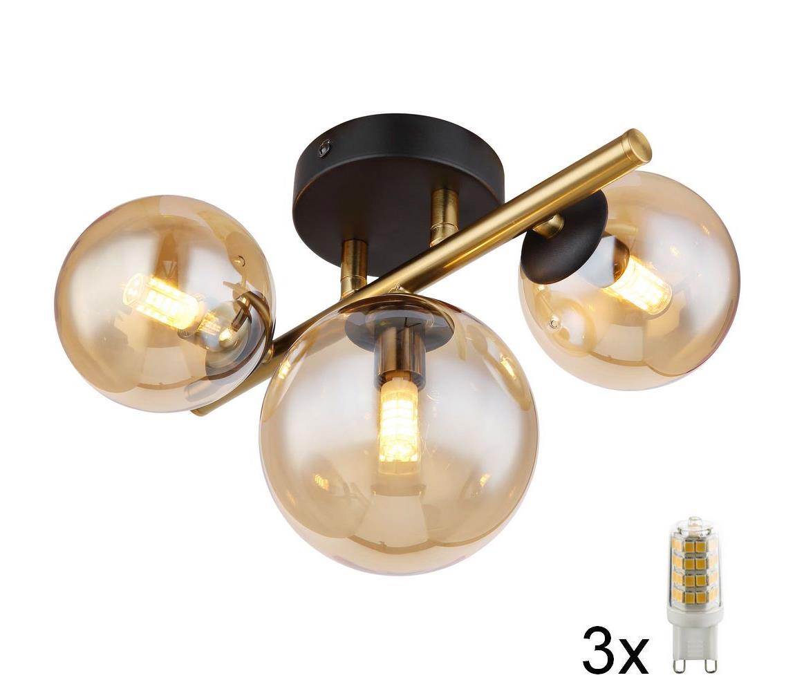 Globo Globo 56135-3W - LED Přisazený lustr RIHA 3xG9/3W/230V mosaz GL6869