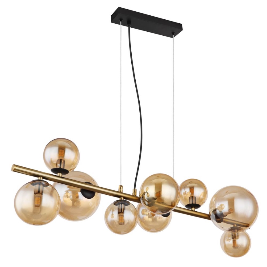 Globo - LED Lustr na lanku 9xG9/3W/230V mosaz